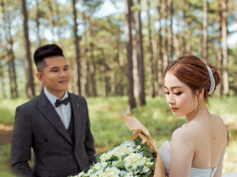 Chụp ảnh cưới ngoại cảnh tại Đà Lạt
